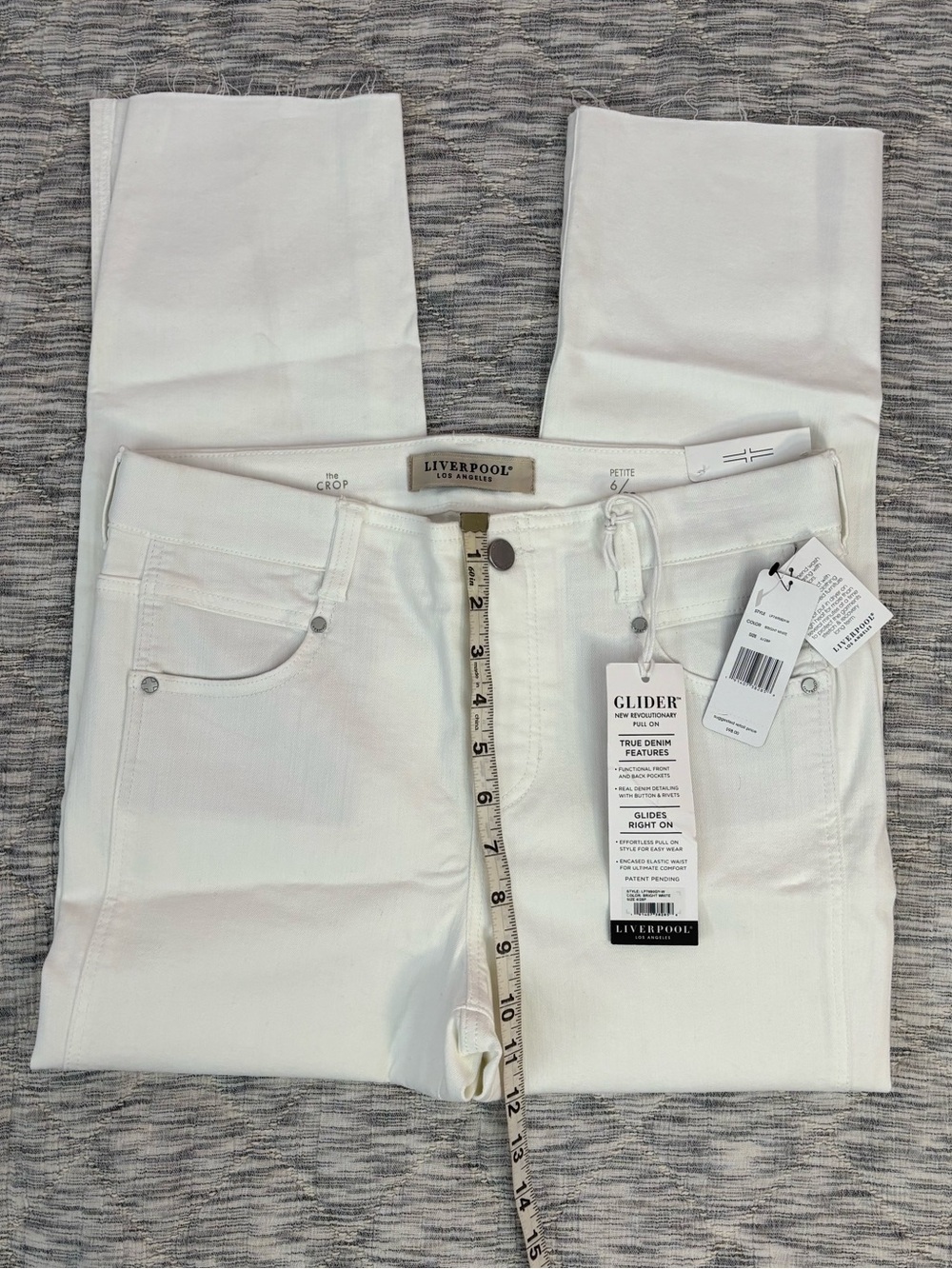 Liverpool The Glider Cropped Pull-On Jeans Sz 6/28 Petite NWT - - Picture 5 of 11